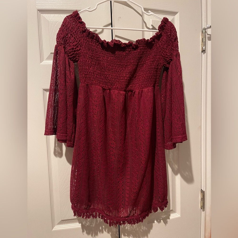 Flying Tomato Medium Burgundy Women’s Dress.